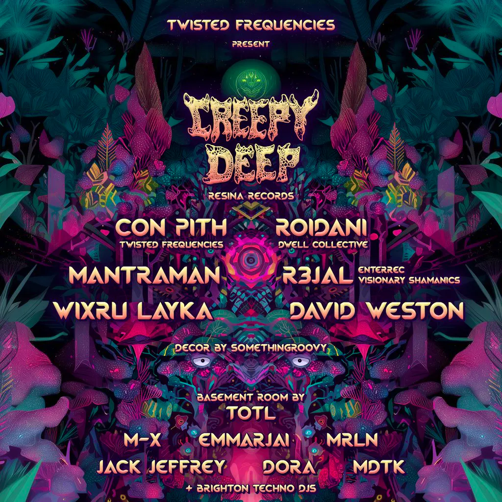 TWISTED FREQUENCIES present CREEPY DEEP & more | Room 2 by TOTL at Volks Club