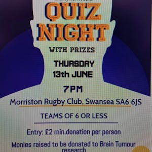 Fundraising Quiz Night with Glantawe (Swansea Valley) Lions