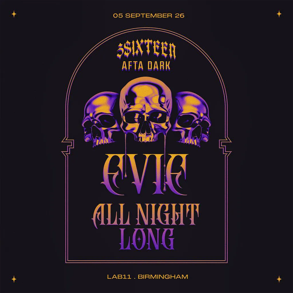 AFTA DARK Pres. EVIE (All Night Long) - Sat 5th September at LAB11