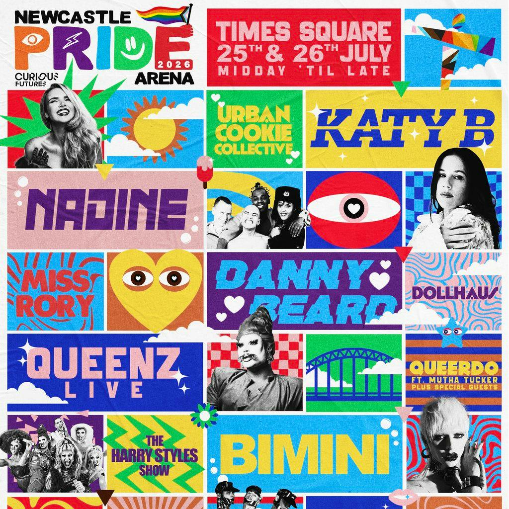 Newcastle Pride Arena 2026 at  Times Square Scotswood Road Newcastle Upon Tyne NE1 4E