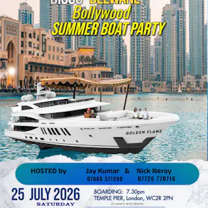 Disco Deewane Summer Bollywood Boat Party -Saturday 25thJuly2026