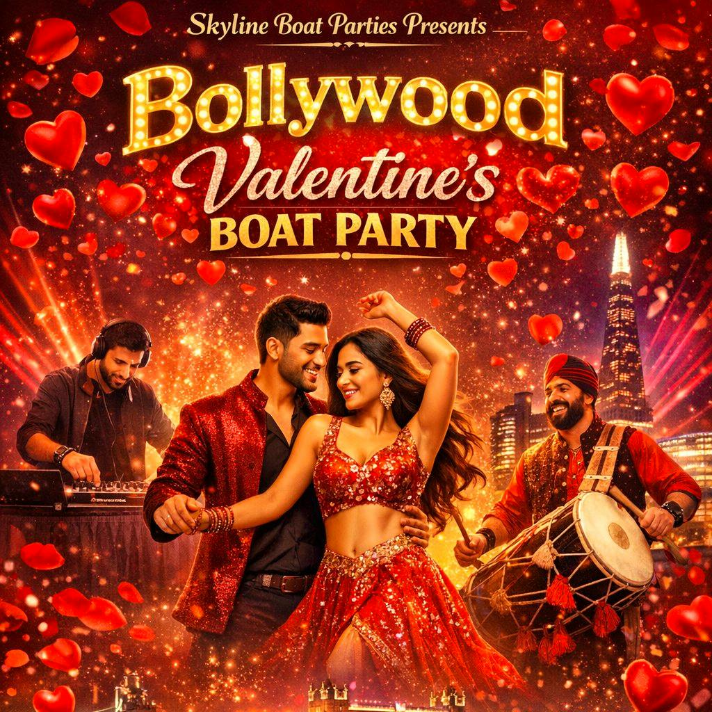 Bollywood Valentines  boat event on the Thames at Crown Pier