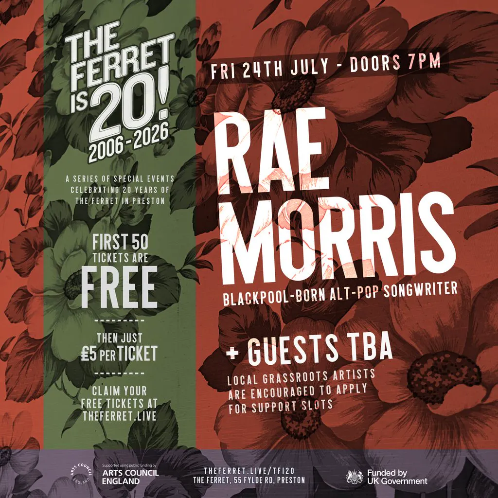 RAE MORRIS + guests tba // The Ferret is 20! at The Ferret