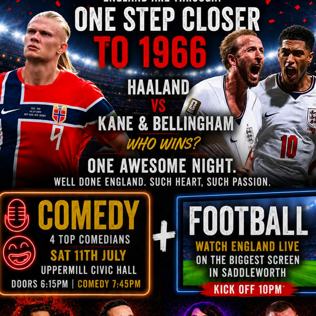 The Ultimate Saturday Night Out. at Uppermill Civic Hall