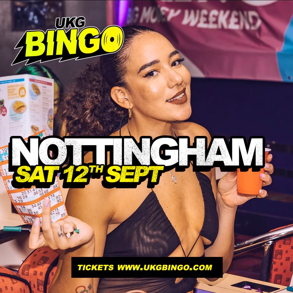 UKG Bingo Sat 12th Sep Nottingham at NG ONE