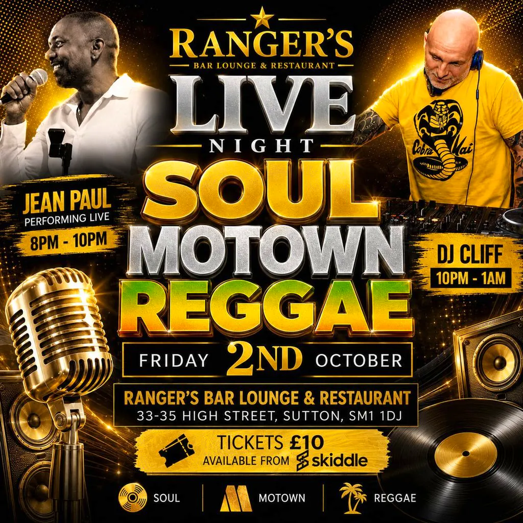 Soul Motown & Reggae Night at Ranger's Bar Lounge And Restaurant