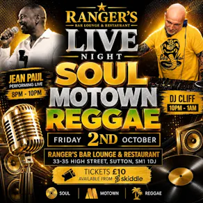 Soul Motown & Reggae Night
