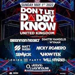 Don't Let Daddy Know UK 2022  Tickets | O2 Victoria Warehouse Manchester  | Sat 1st October 2022 Lineup