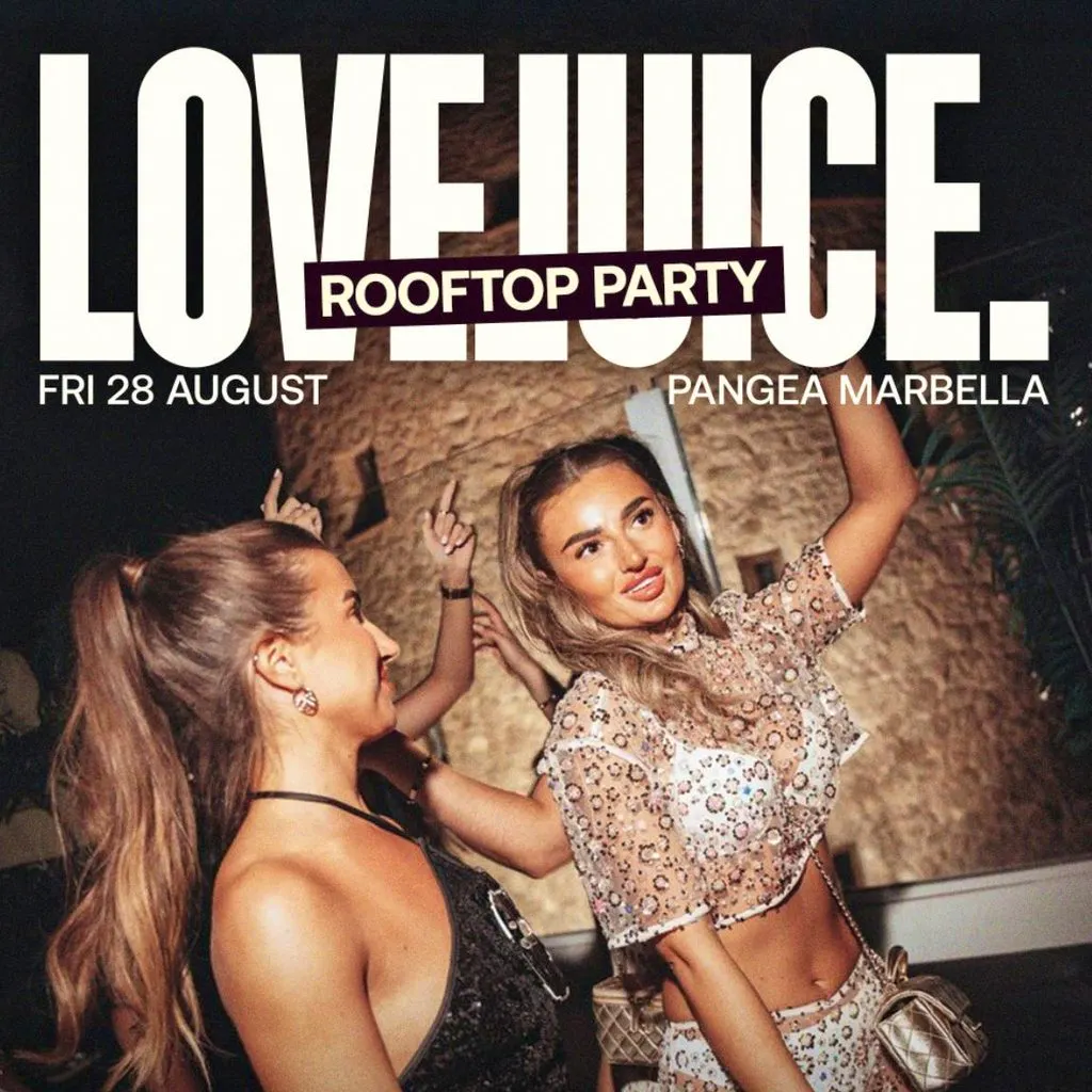 LoveJuice Open Air at Pangea Marbella - Bank Holiday Fri 28 Au at Pangea Marbella