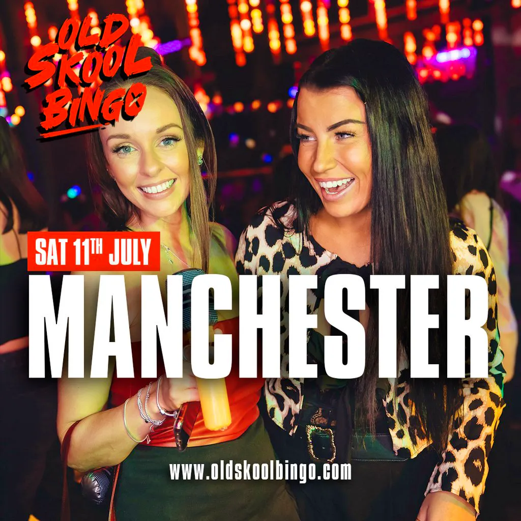 Old Skool Bingo Sat 11th July Manchester at BLVD Manchester