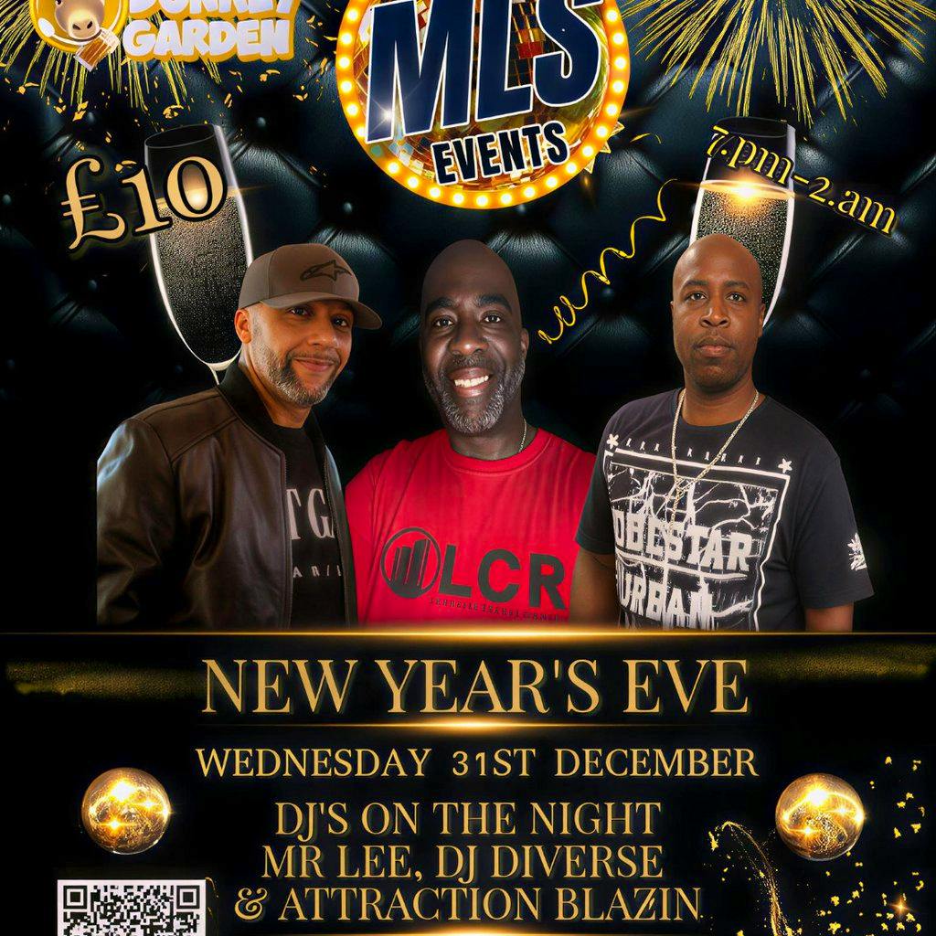 MLS New years eve 2026 event at The Donkey Garden