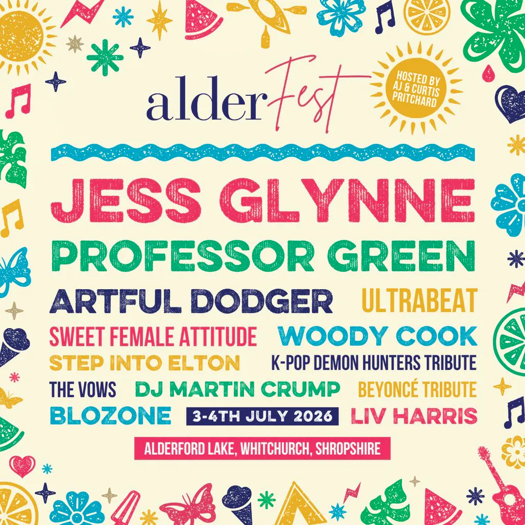 AlderFest 2026 at Alderford Lake, Tilstock Road, Whitchurch, SY13 3JQ