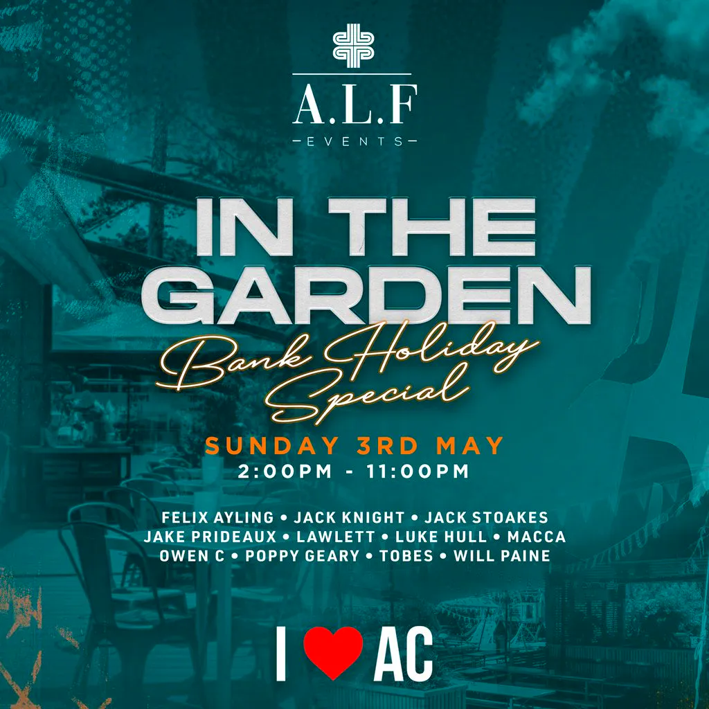 A.L.F Events In The Garden at The Admiral Cunningham