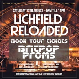 Britpop Reloaded 2022 - Lichfield  Tickets | Beacon Park Lichfield Lichfield  | Sat 13th August 2022 Lineup