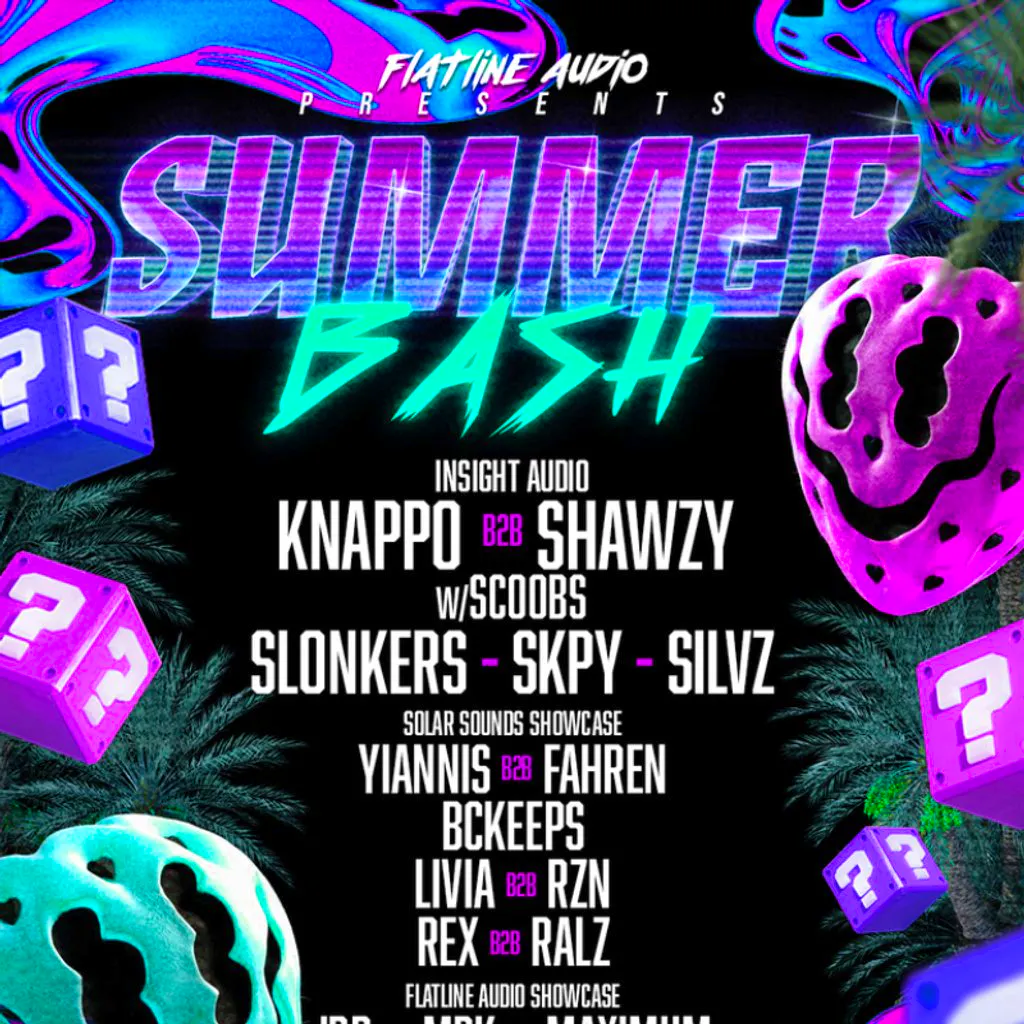 Flatline Audio Presents : Summer Bash at The Full Moon And Attic Bar