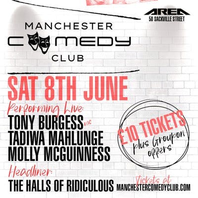 Manchester Comedy Club Live With The Halls Of Ridiculous + Guest 