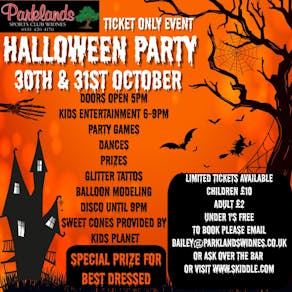 Parklands Halloween Party