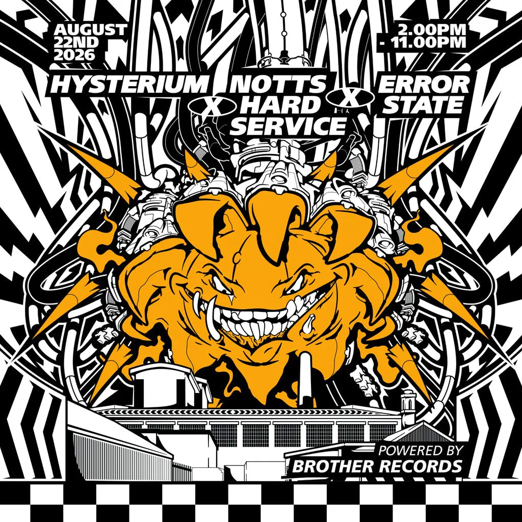 ᵎ!ᵎ  HYSTERIUM X NOTTS HARD SERVICE x ERROR STATE ᵎ!ᵎ at Southbank Warehouse