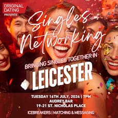 Singles Networking Evening-Leicester | Ages 30-45 at Audrey Bar