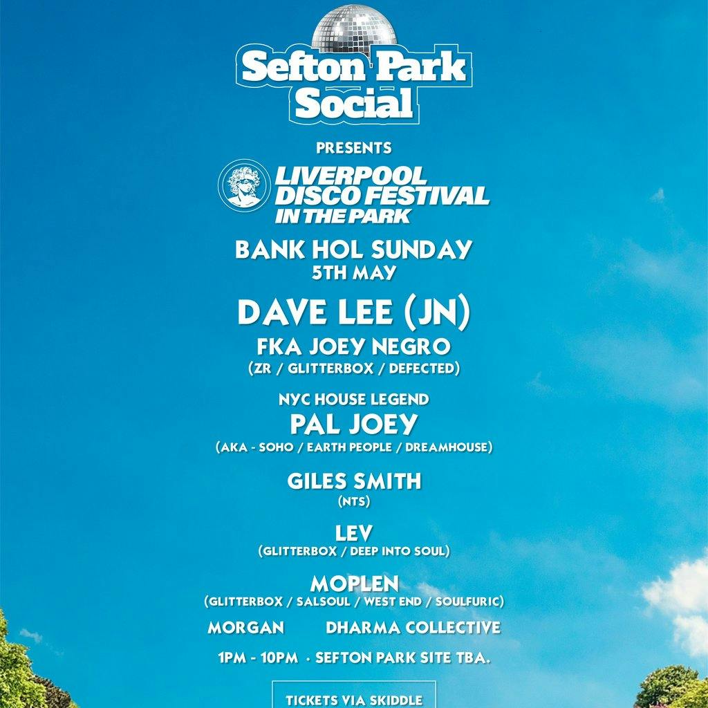 Sefton Park Social pres. Liverpool Disco Festival In The Park Sefton