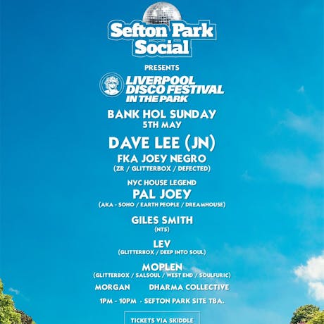 Sefton Park Social pres. Liverpool Disco Festival In The Park at Sefton Park Liverpool L17