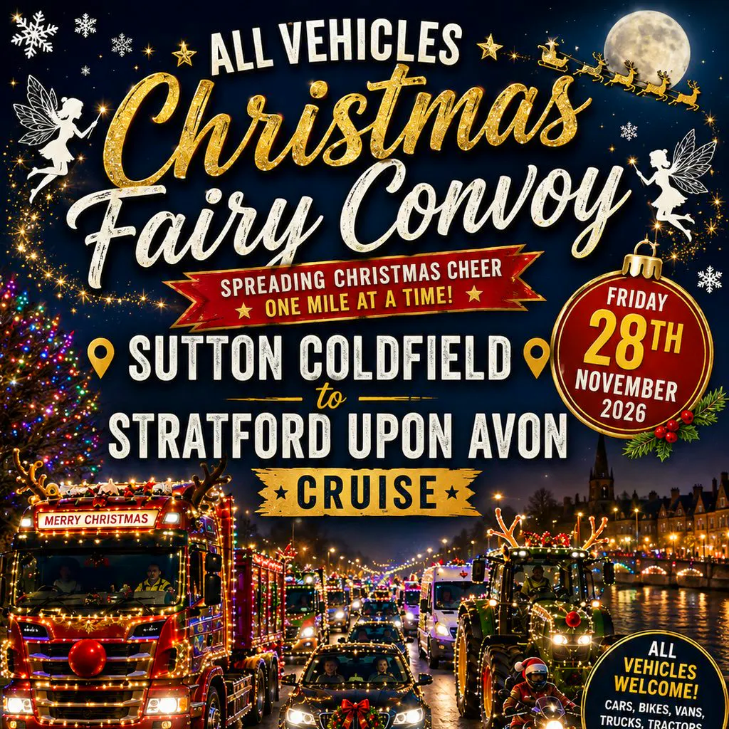 All Vehicle Christmas fairy convoy at Sutton Coldfield Rugby Club
