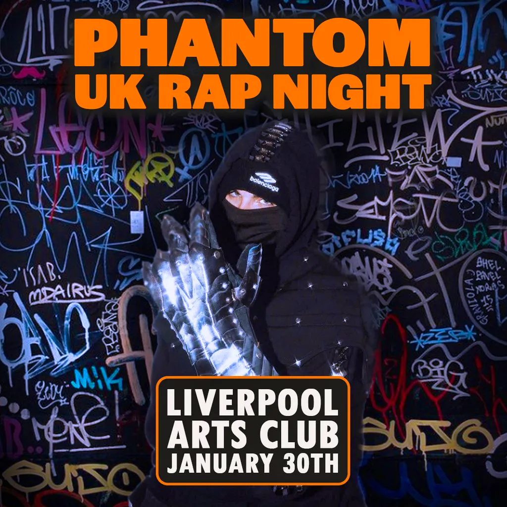 PHANTOM: UK Rap Night (Liverpool) | Arts Club Liverpool Fri 30 January 2026