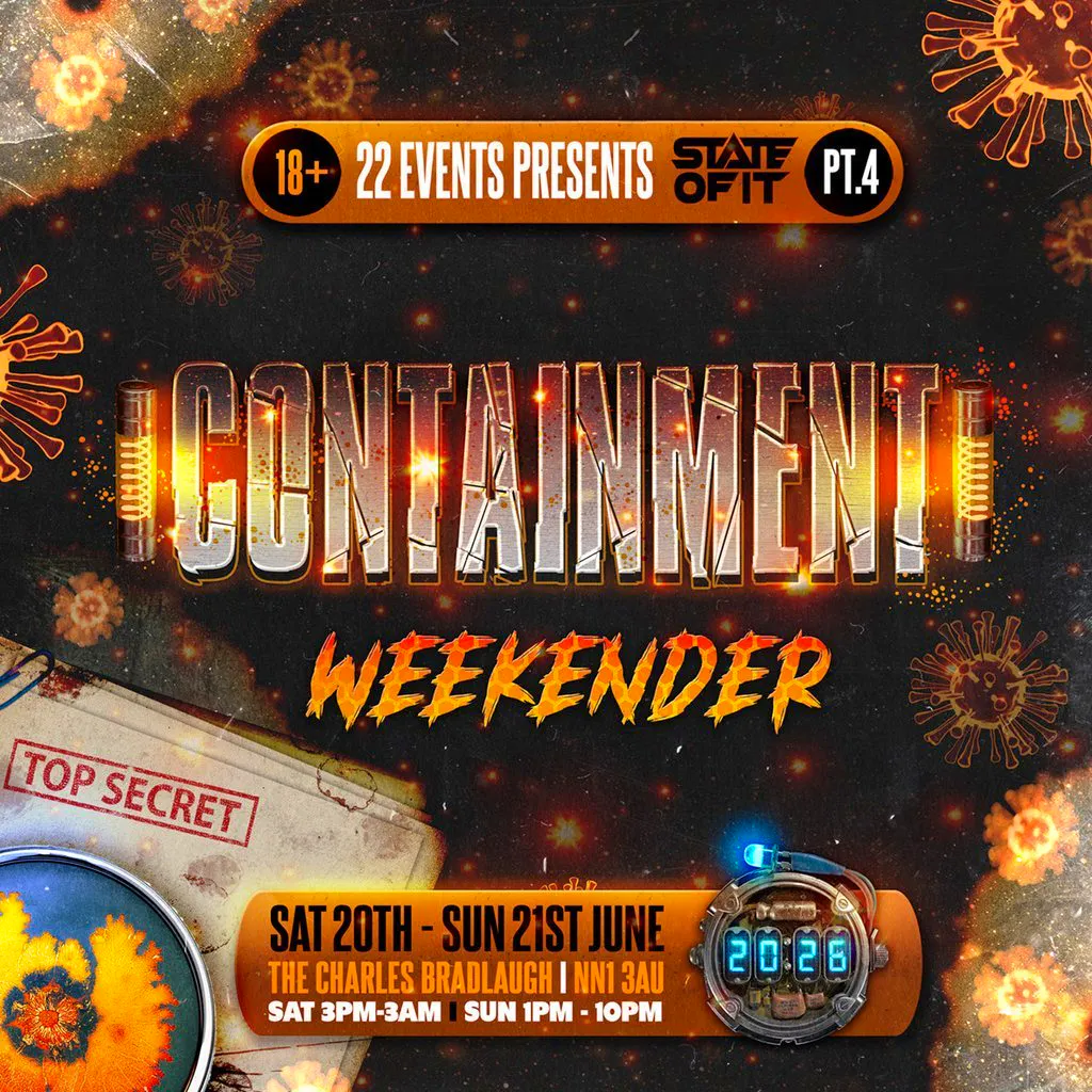 State of it Pt.4 Containment Weekender! at The Charles Bradlaugh