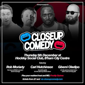 CLOSEUP COMEDY at Hockley Social Club with Carl Hutchinson