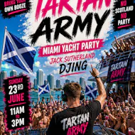 Tartan Army Miami Yacht Party 2026 at Biscayne Bay