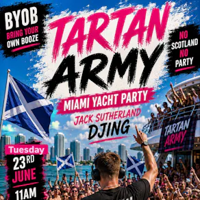 Tartan Army Miami Yacht Party 2026