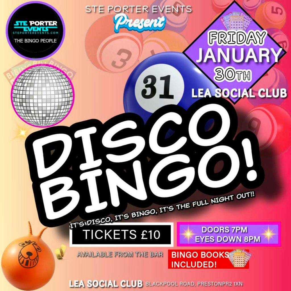Disco Bingo at Lea Club