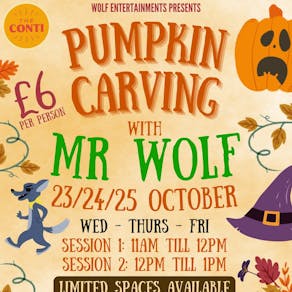 Halloween Pumpkin Carving with Mr Wolf