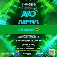 STATELESS: AVAO, Nifra + more at Arts Club Liverpool