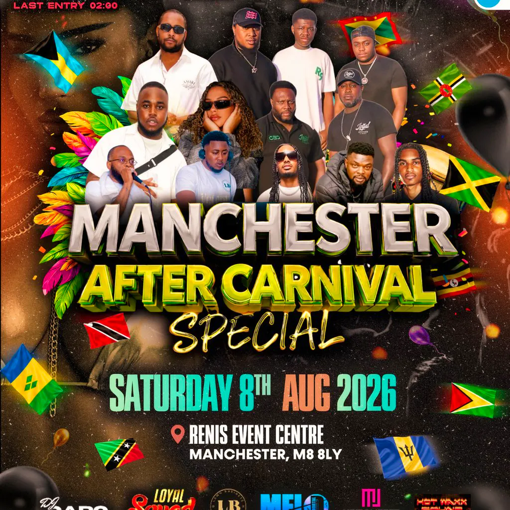 Manchester After Carnival Special at Renis Event Centre