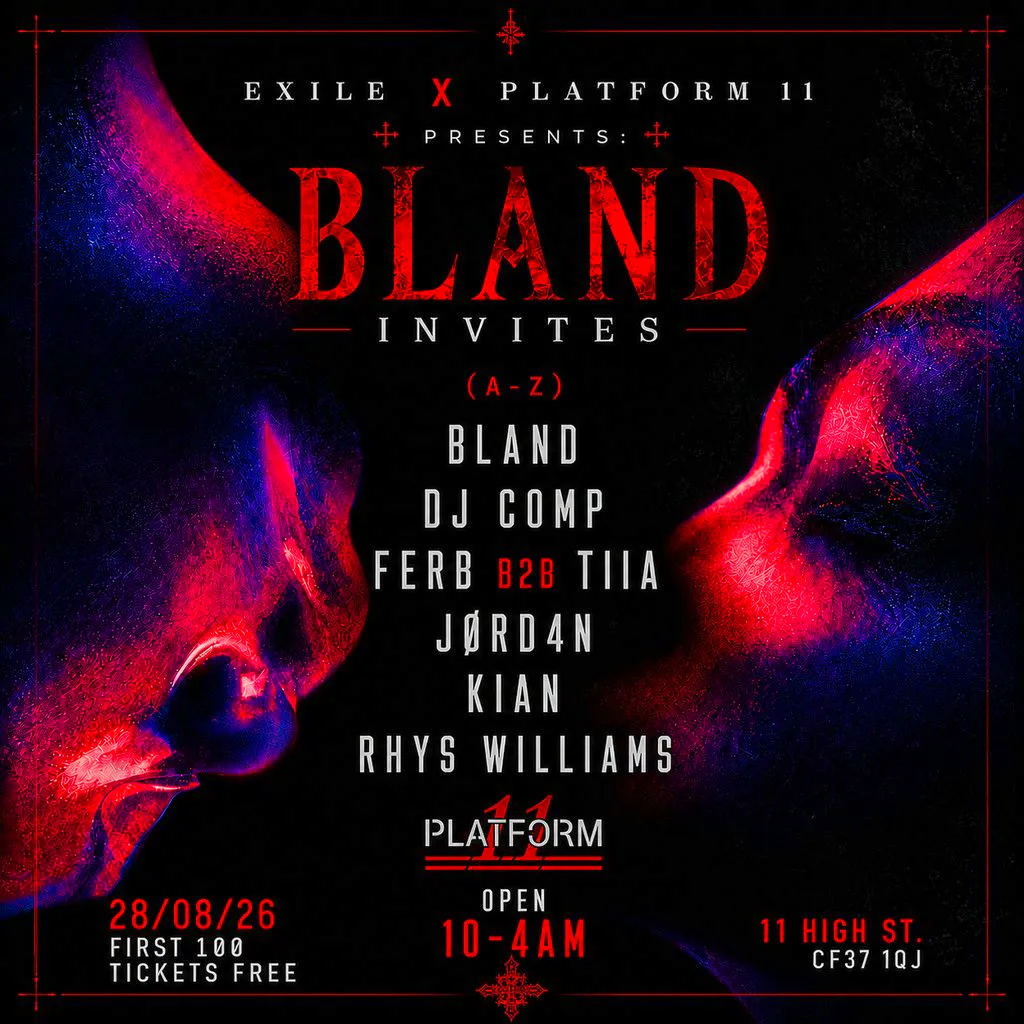 Exile x platform11 bland invites at Platform 11