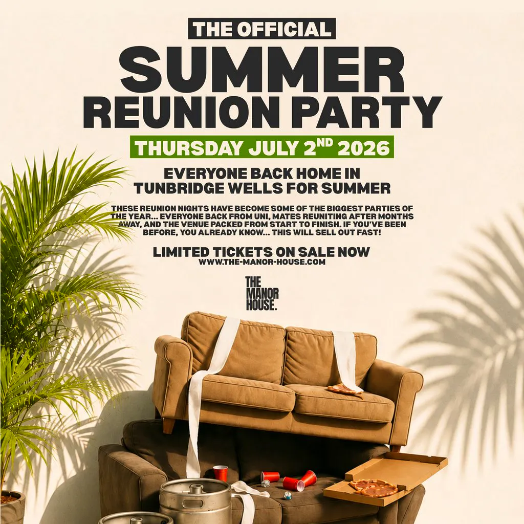 The Official Summer Reunion Party 2026 at The Manor House Tunbridge Wells