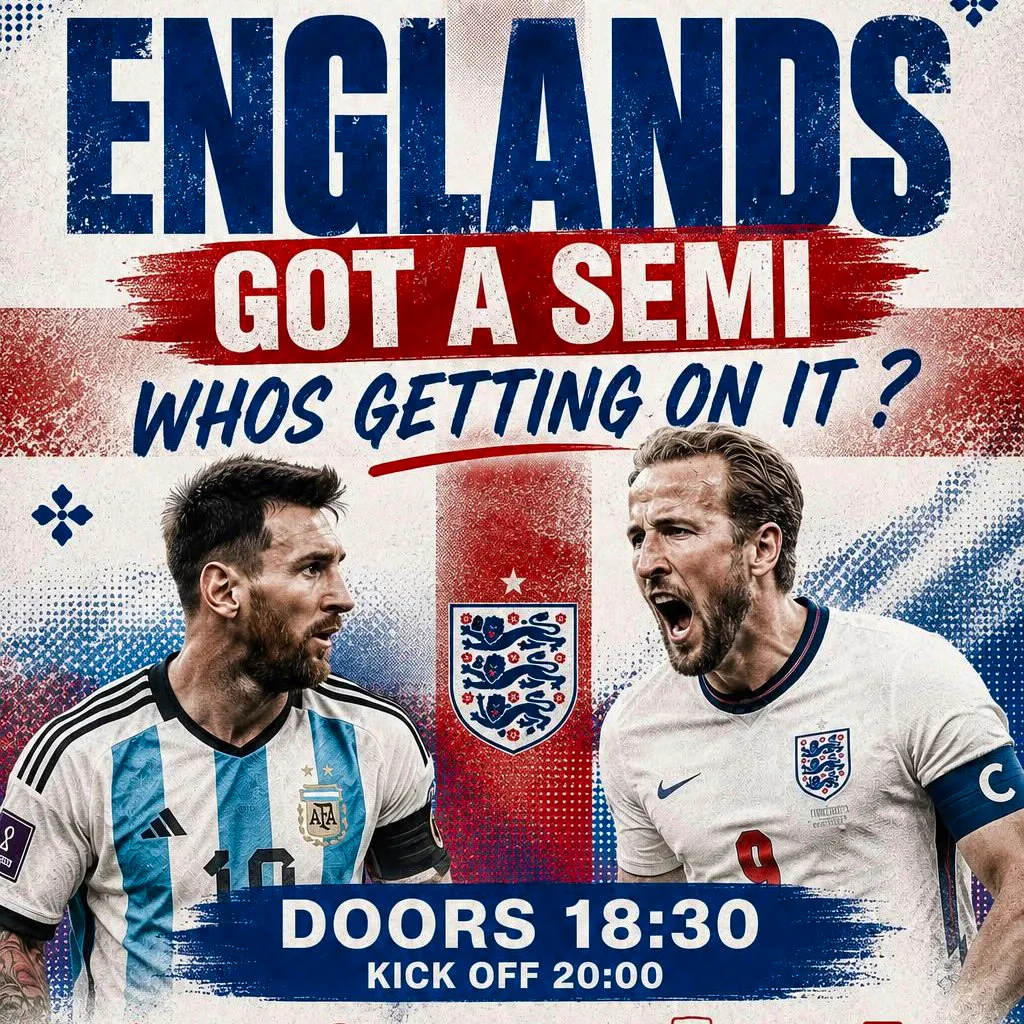 ENGLAND v ARGENTINA on the BIG SCREEN in Salford + afterparty at Concept Haus