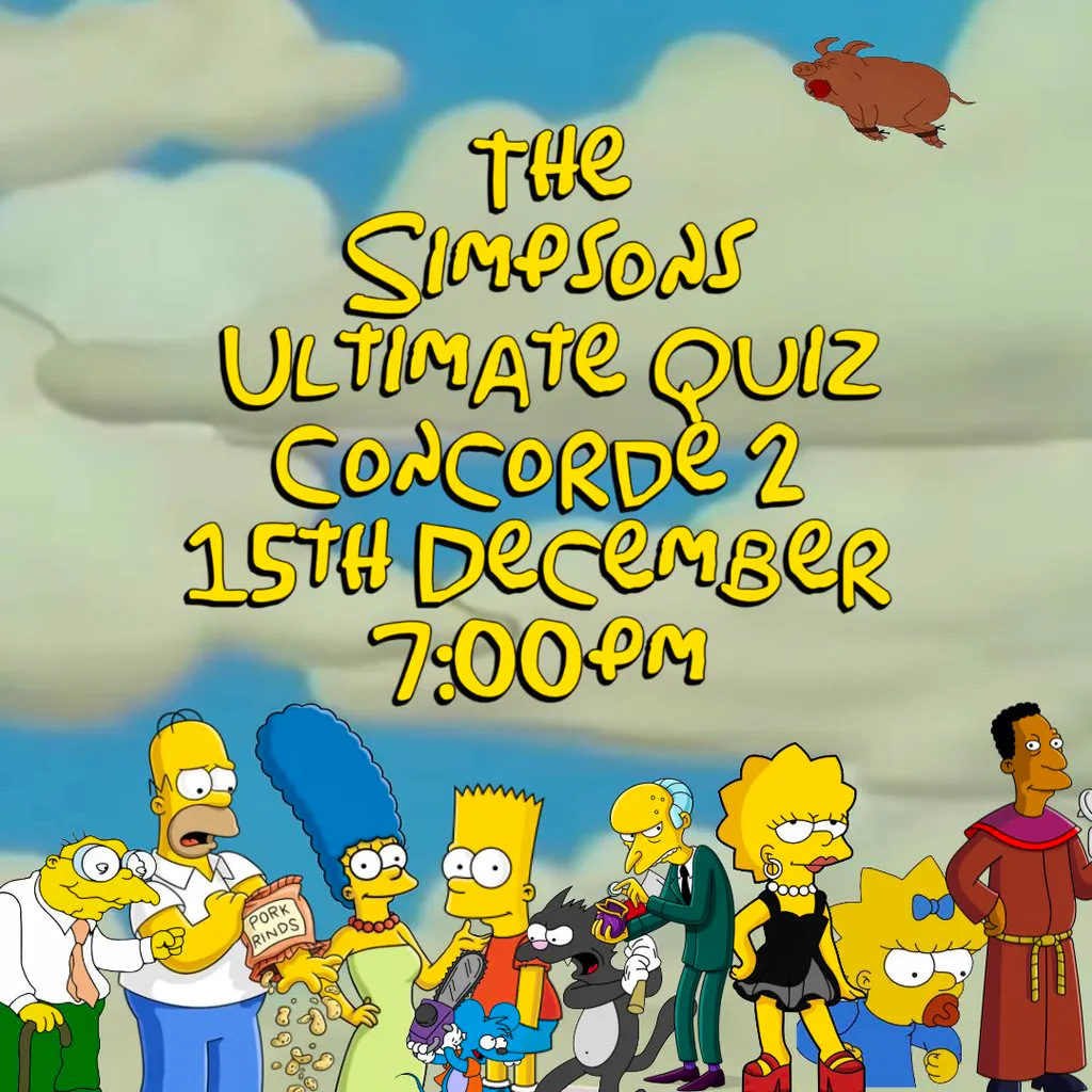 The Simpsons Ultimate Quiz at Concorde 2