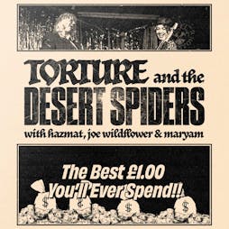 Torture and the Desert Spiders - Independent Venue Week 2023 Tickets | The Jacaranda Club Liverpool  | Wed 1st February 2023 Lineup