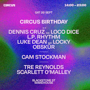 Circus Birthday Liverpool Saturday 26th September