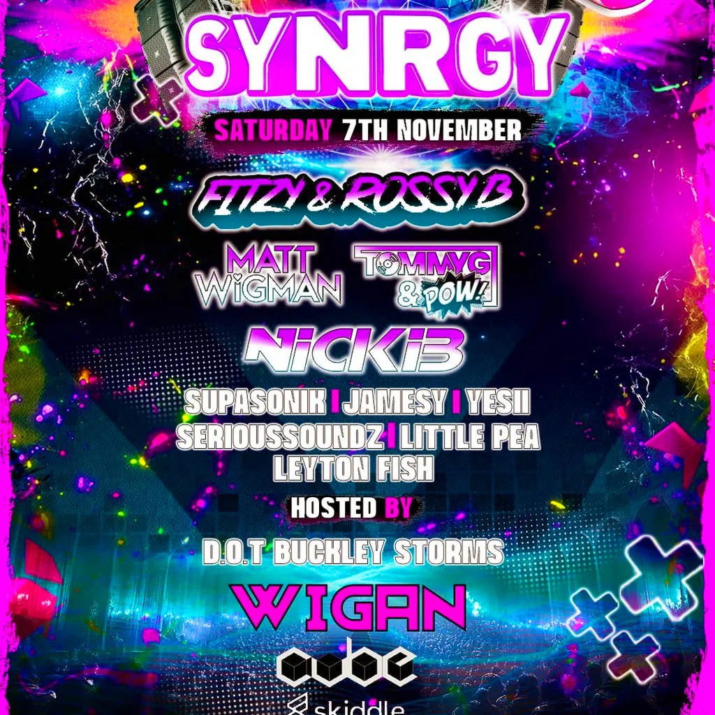 Synrgy Launch Night at Cube Nightclub Wigan