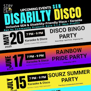 Adults SEN Disability Disco & Karaoke | Stay Up Late