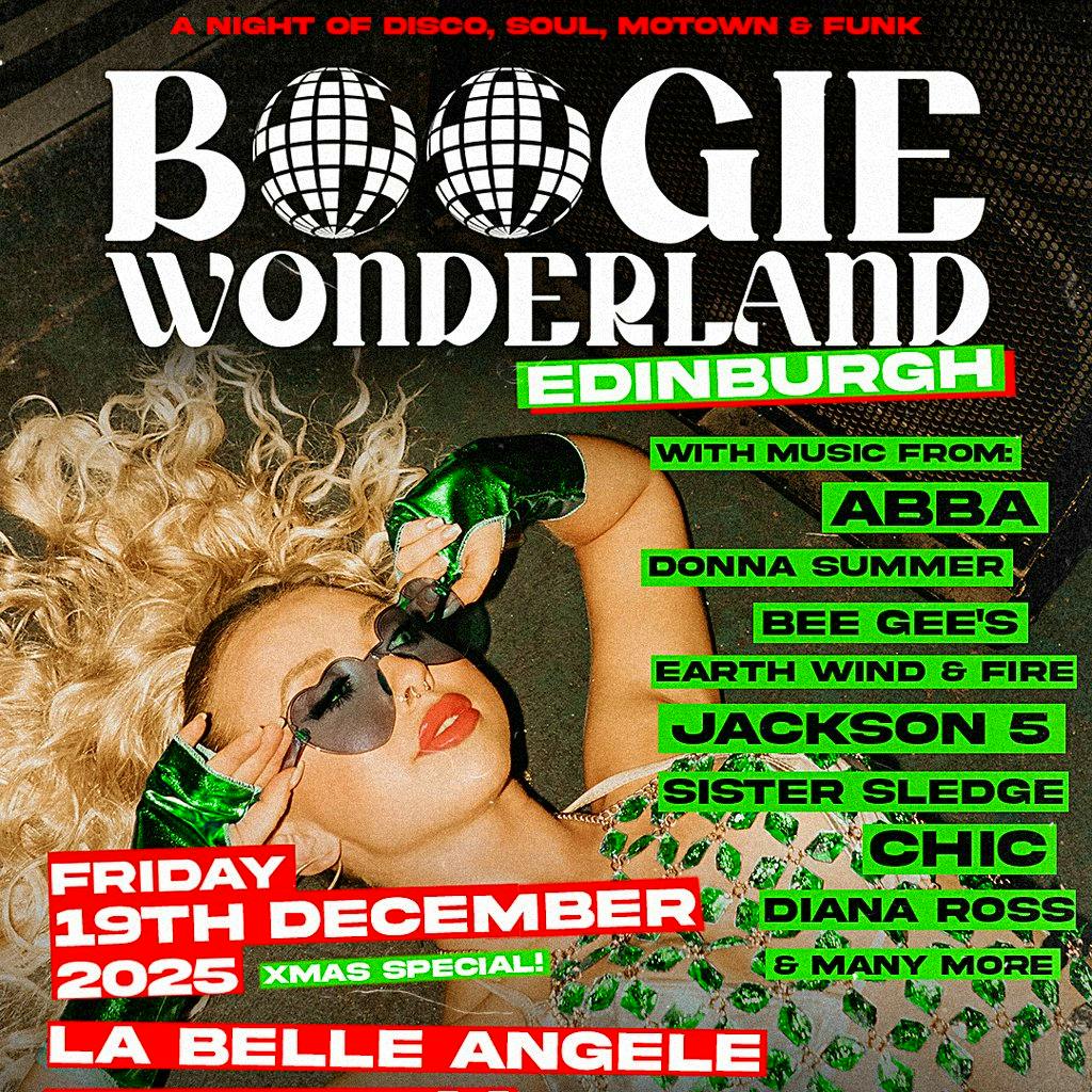 Boogie Wonderland: Edinburgh December 19th at La Belle Angele