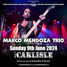 Marco Mendoza trio - the Carlisle, Hastings Sunday 9th June 2024 at The Carlisle