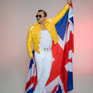 Ian Adams as Freddie Mercury, Tribute Artist at Tarleton Bowling And Social Club