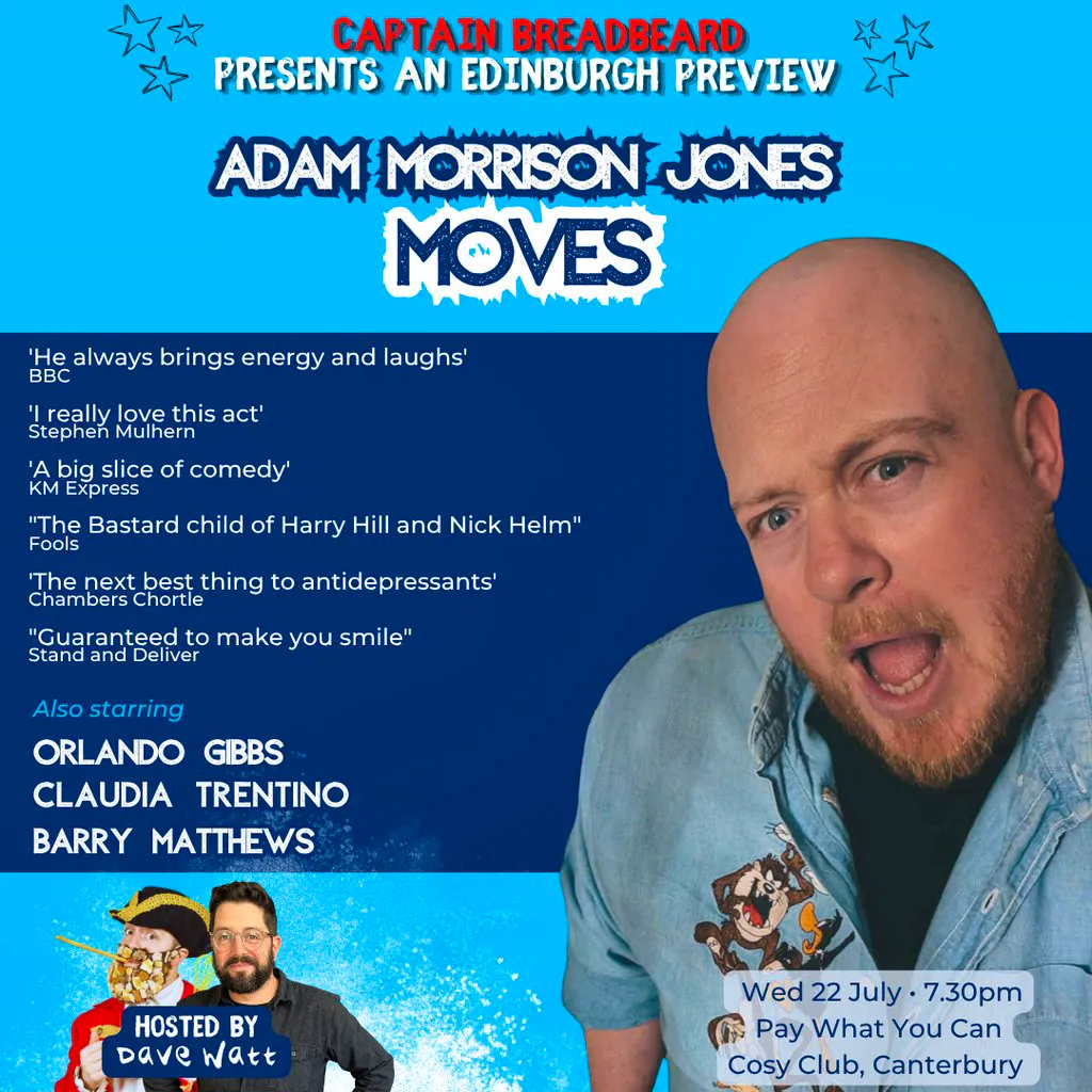 Adam Morrison Jones: Moves at Cosy Club Canterbury
