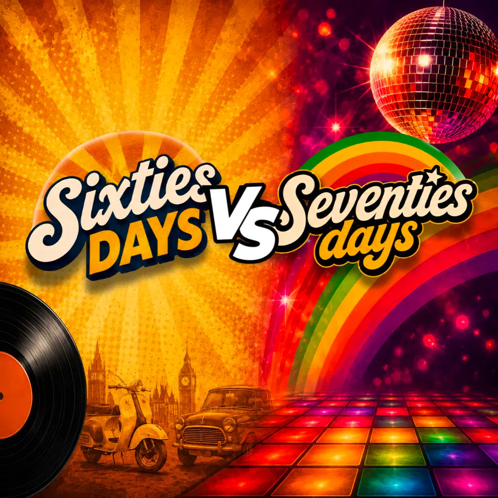 60s Days Vs 70s Days at Club Tropicana And Venga