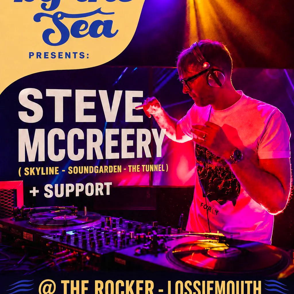 Live By The Sea Presents: Steve Mccreery at The Rocker Lossiemouth