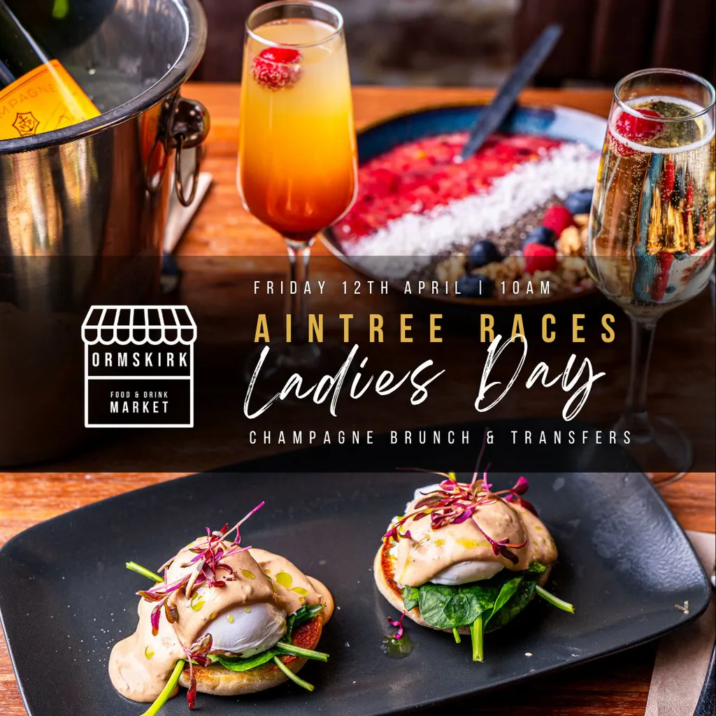Aintree Ladies Day Champagne Brunch & Transfers Ormskirk Food And